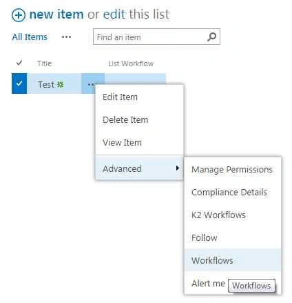 Workflows 