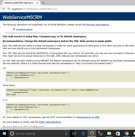 Web service