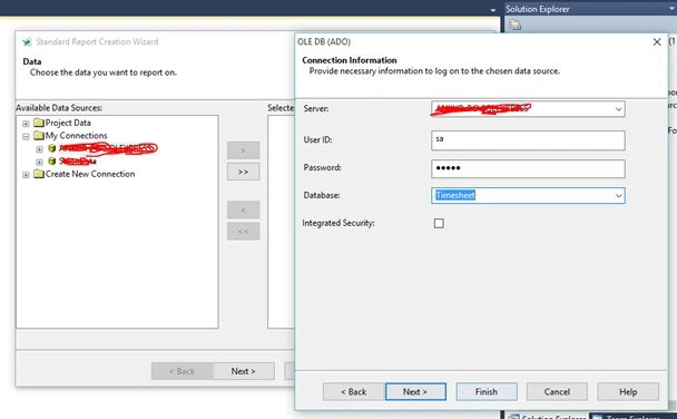 select database