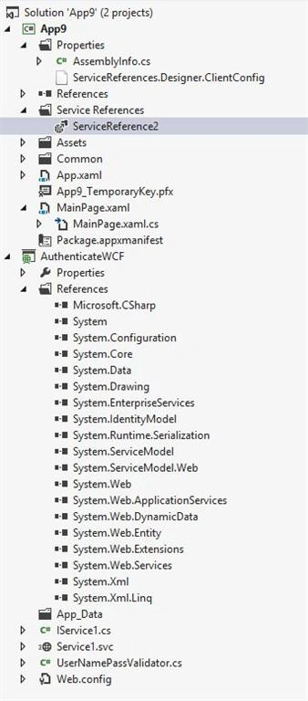 Adding service reference
