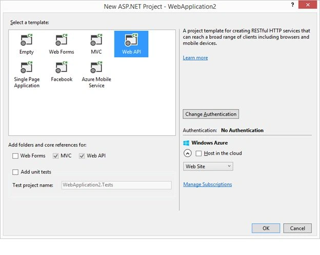 Web Api Project Template