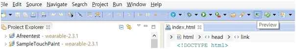  clicking on preview button 
