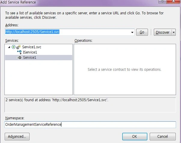 add service reference