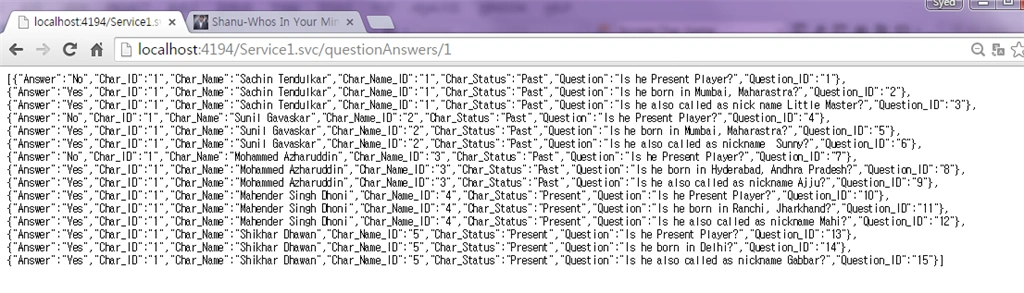 run wcf errors