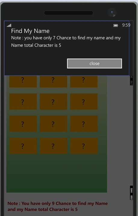Puzzale game start