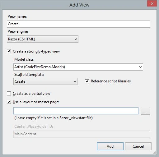add view
