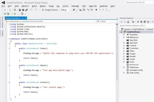 code first demo