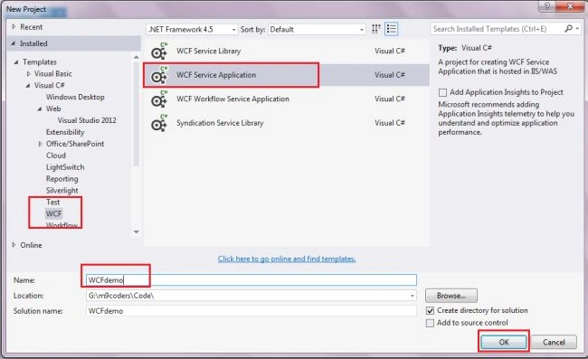 wcf application service