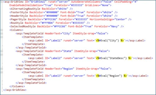 Designing GridView