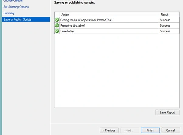 save or publish