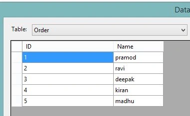 table order
