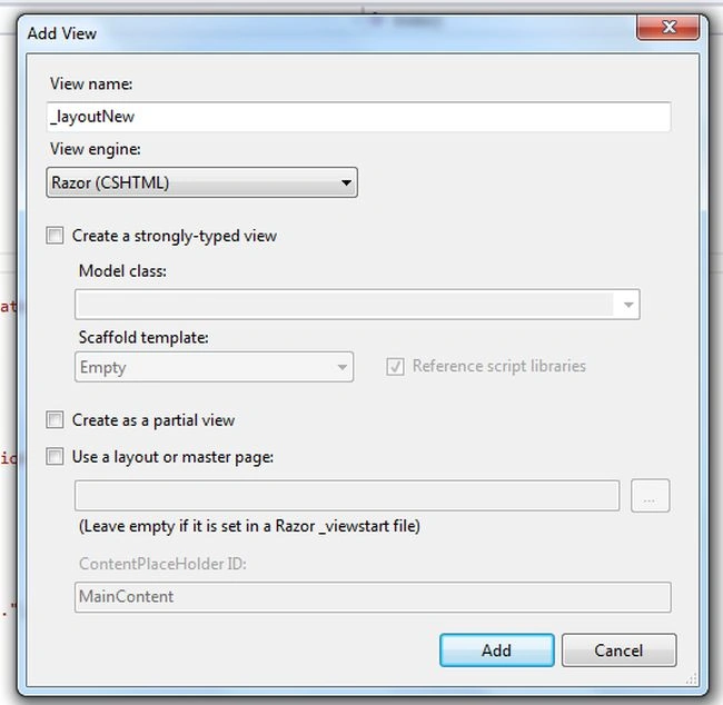 view in MVC4