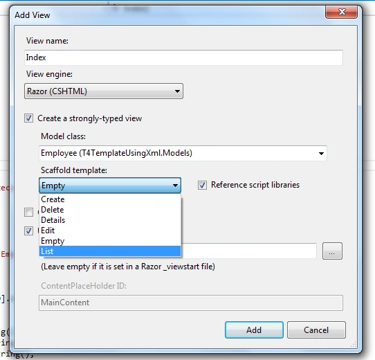 Add View1