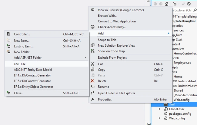 ADD XML file