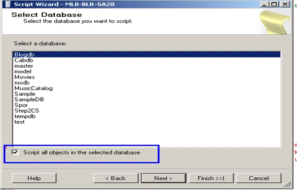 Generate Database Script in SQL Server