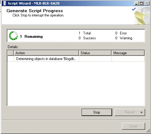 Generate Database Script in SQL Server