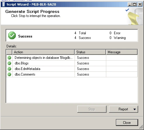Generate Database Script in SQL Server