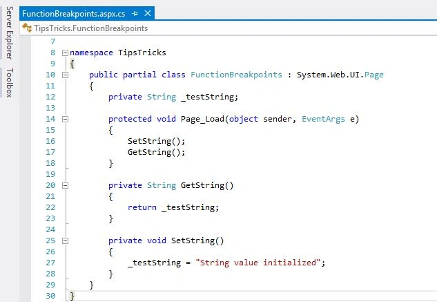 Breakpoint Function