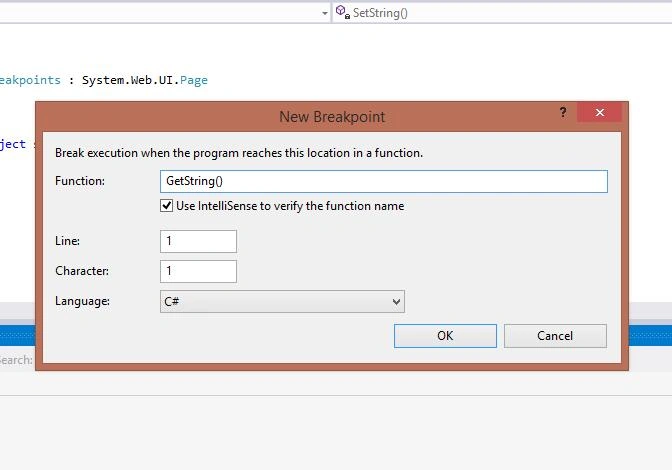 New breakpoint