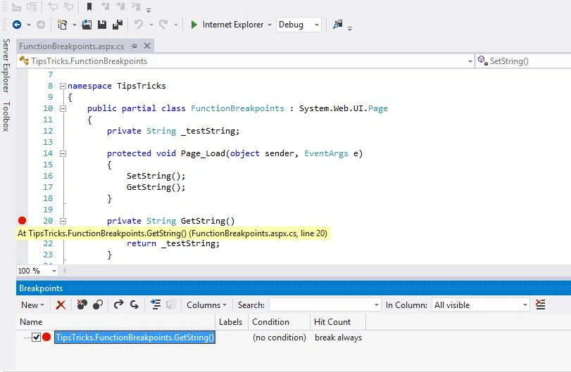 Tips Tricks Function
