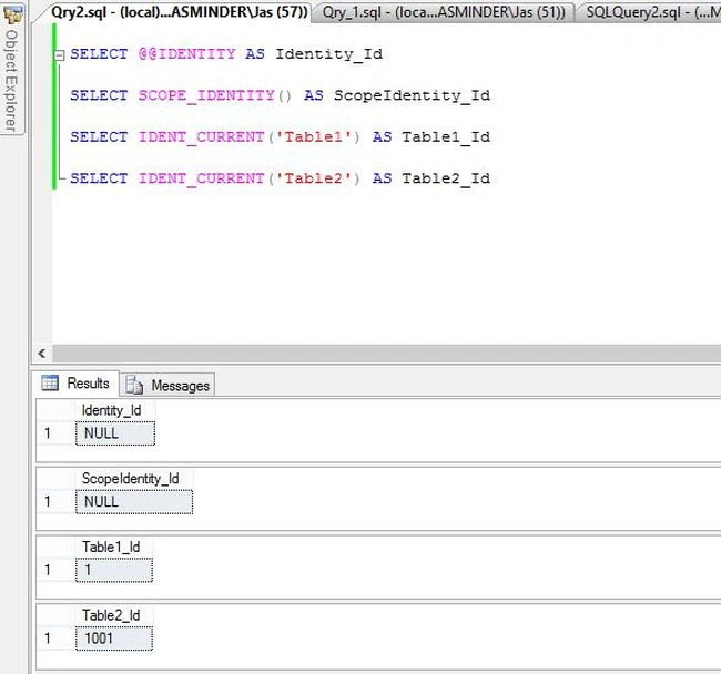 query output