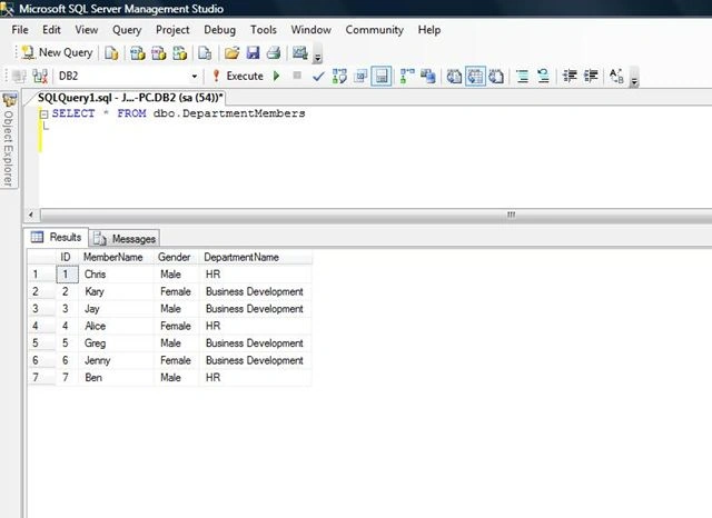 Row_Number in SQL
