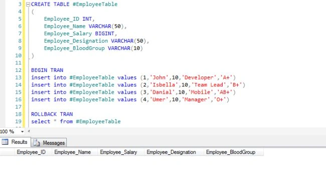 TableTransaction