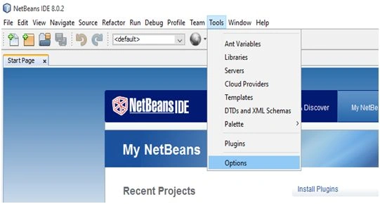 menu bar 