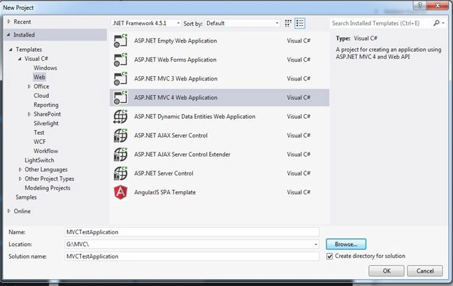 Select MVC Application