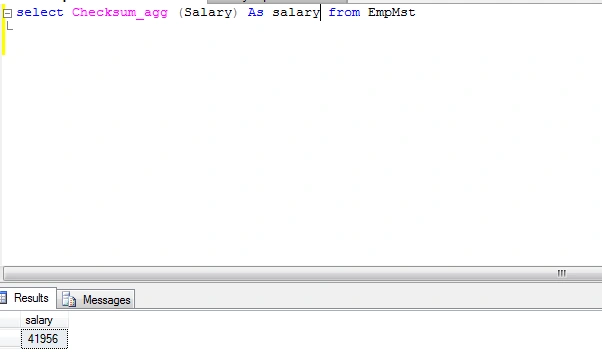 CHECKSUM_AGG