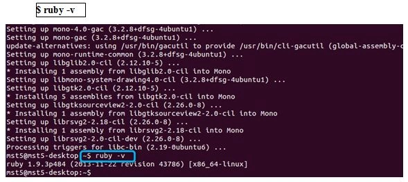 installed ruby