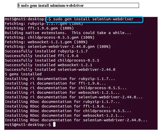 selenium webdriver