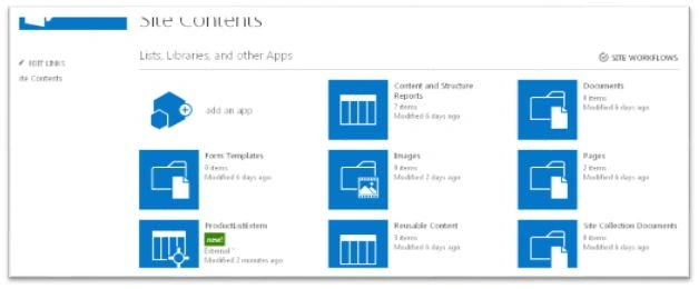 site contents