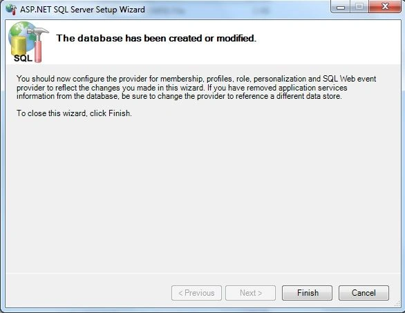 create the database