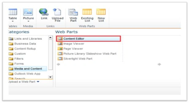 Editor WebPart