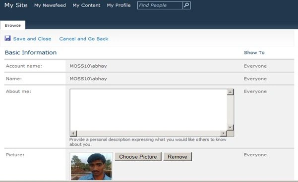 Edit Profile