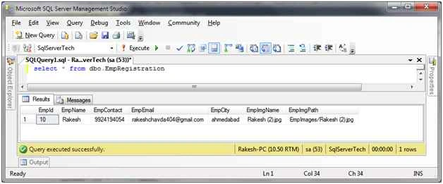 database table