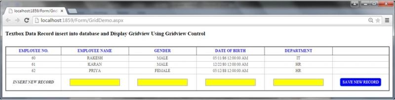 Grid view
