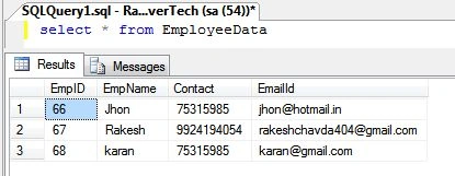 Check in Database
