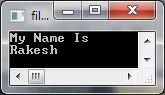 Class Example output