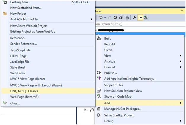 Add Linq to Sql Class