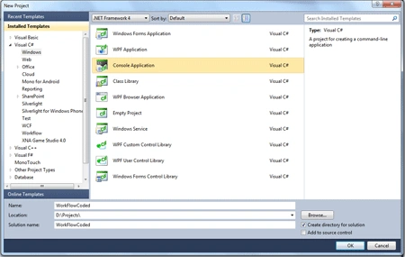 windows console application