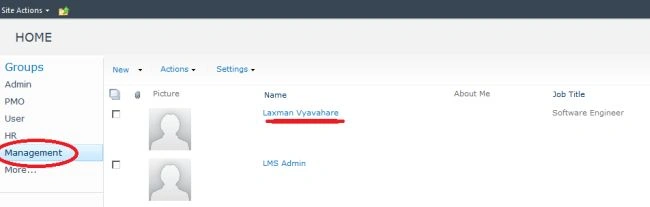 Creating User Group in SharePoint Site