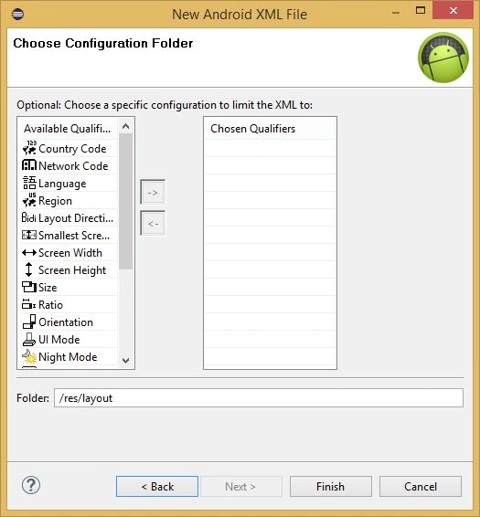 Chosen qualifiers