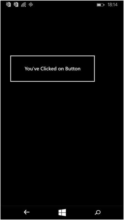 Click on Button