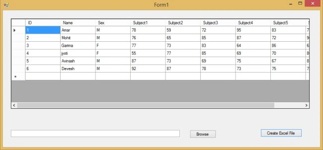 table