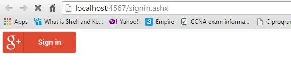 Google Sign in