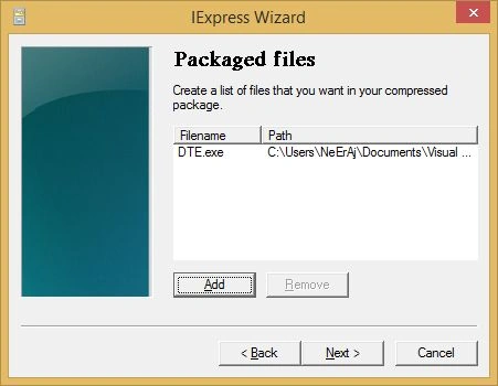 Packaged file