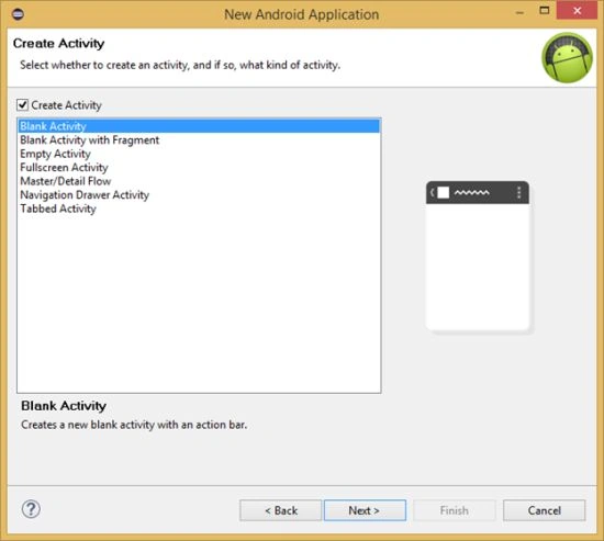 blank activity