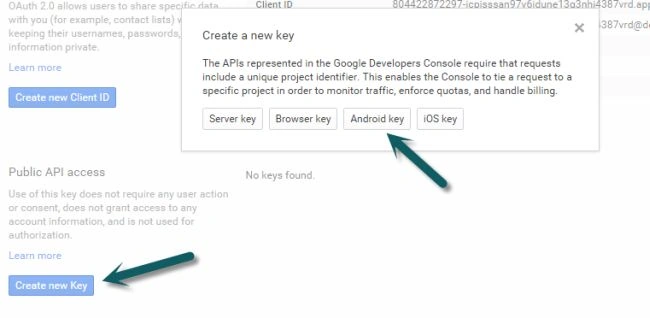 create new key